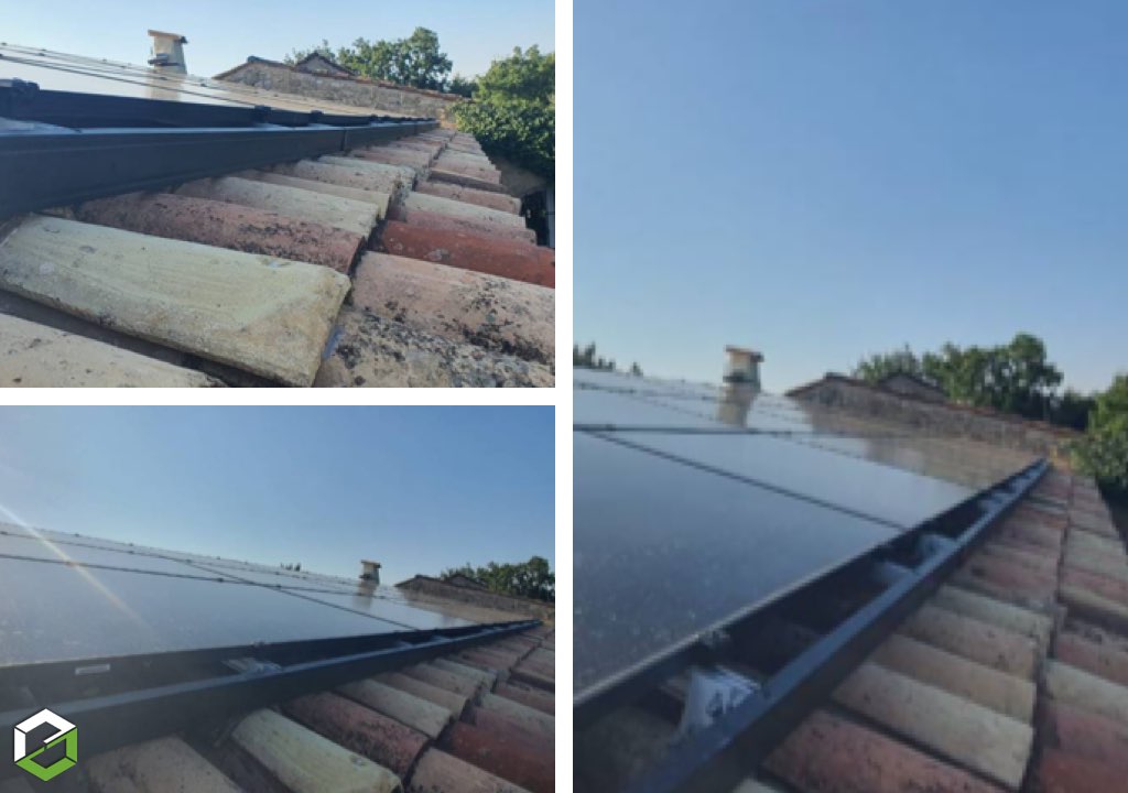 Pose de modules solaires photovoltaïques 425wc 