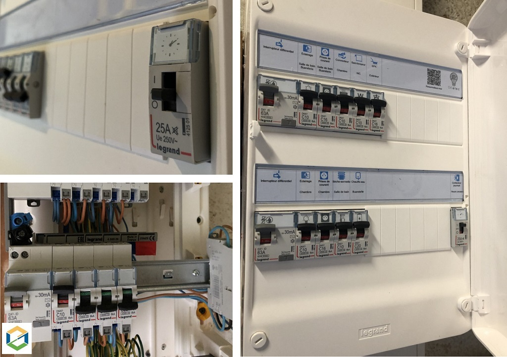 Consultez la chantier : rénovation d'un tableau électrique