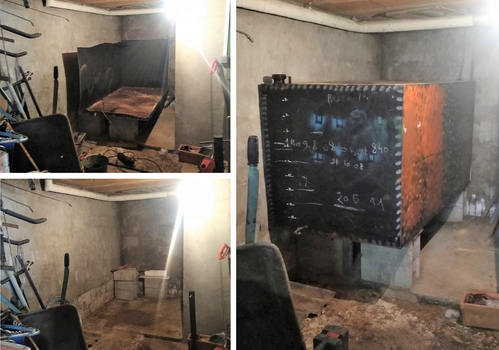 Consultez la chantier : dégazage, découpage et enlèvement d'une cuve fioul rectangulaire de 2000 litres