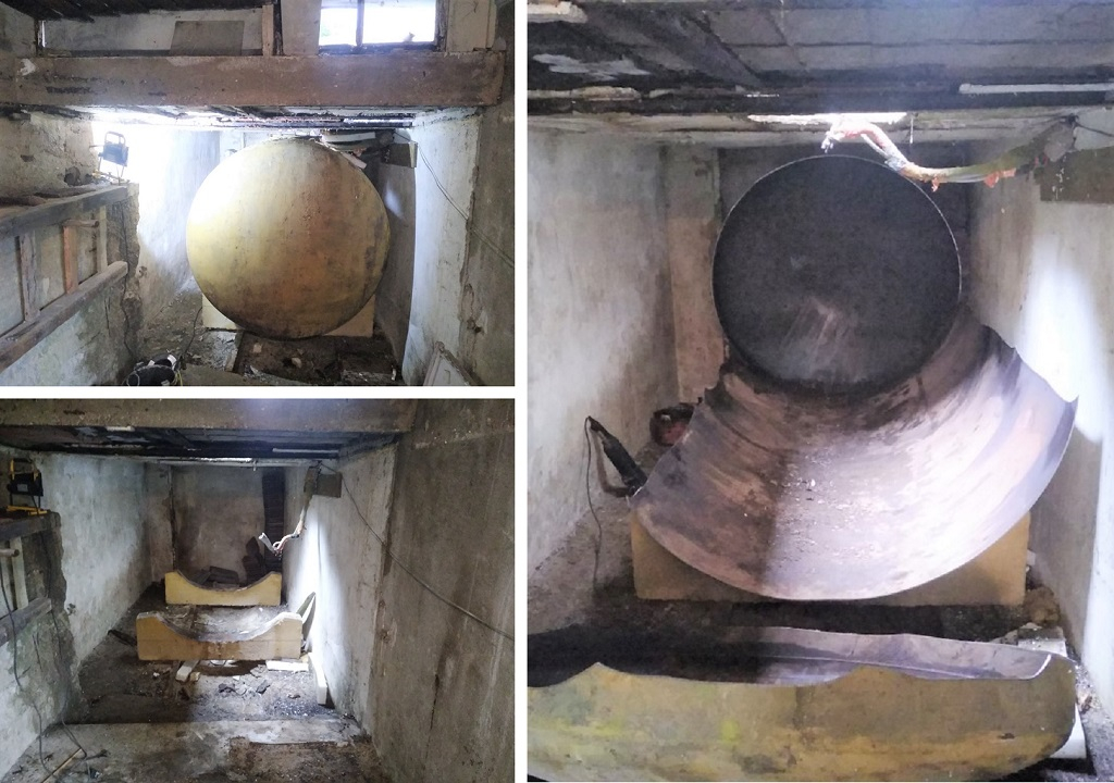 Consultez la chantier : dégazage, découpage et enlèvement d'une cuve fioul cylindrique de 5000 litres 