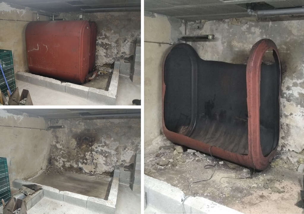 Consultez la chantier : dégazage, découpage et enlèvement de deux cuves fioul de 1500 litres chacune 