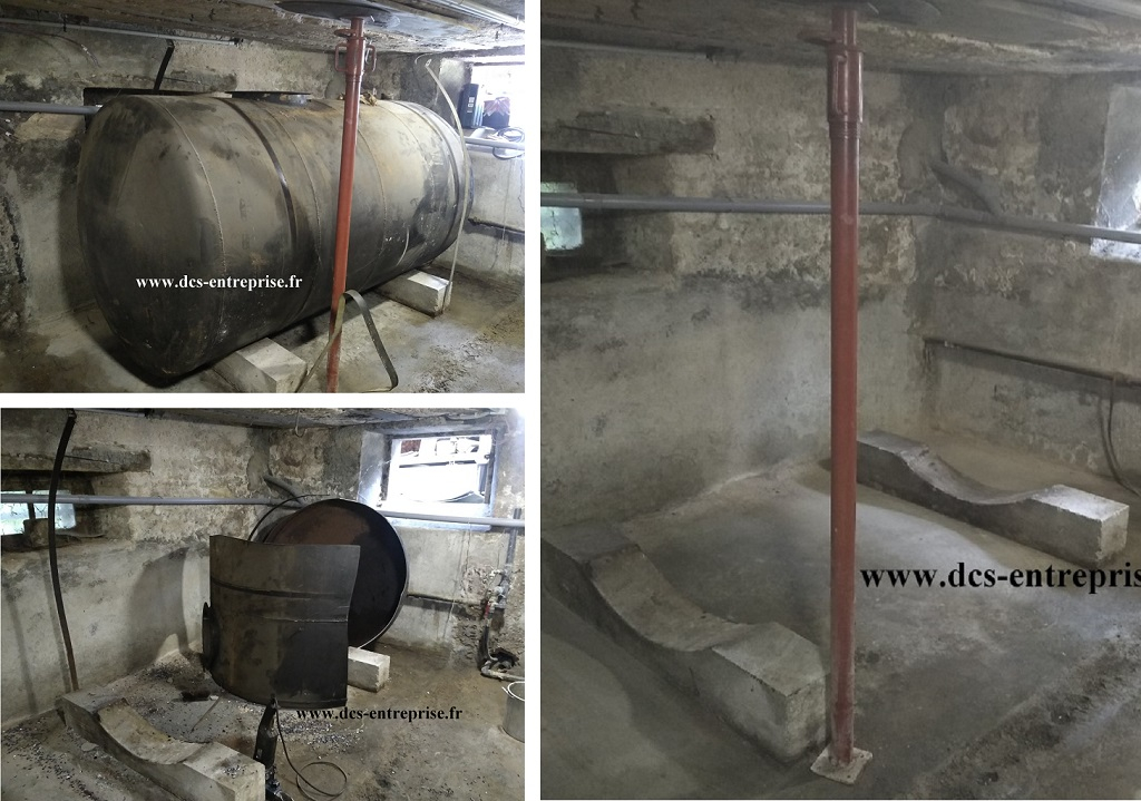 Consultez la chantier : découpage d'une cuve fuel de 3000 litres cylindrique