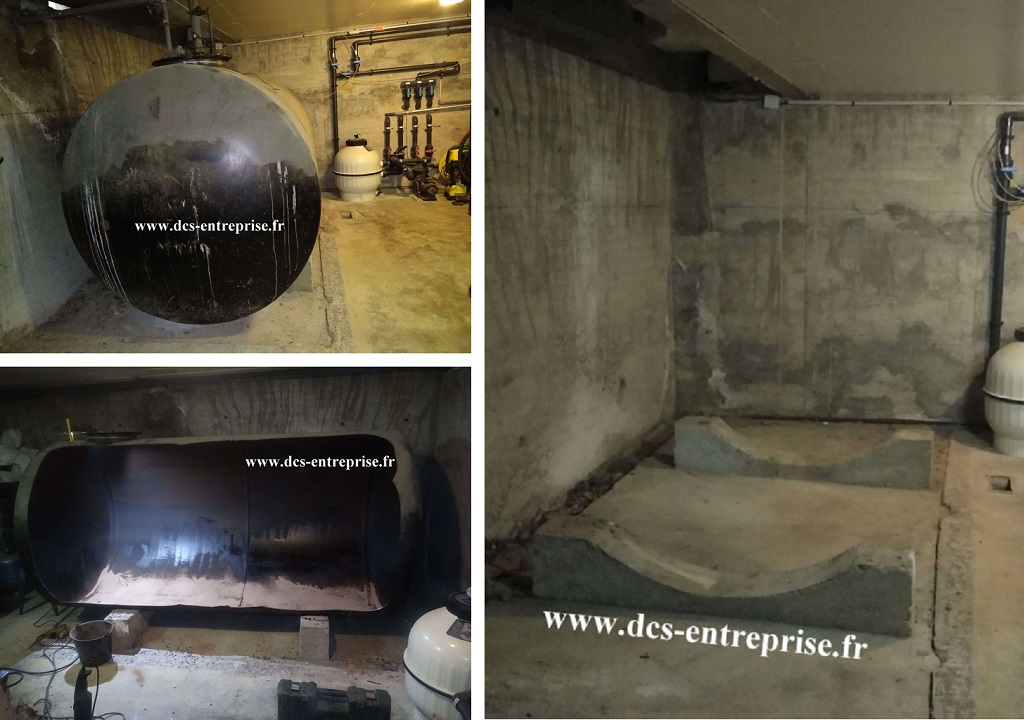 Consultez la chantier : dégazage/découpage d'une cuve fioul abandonnée