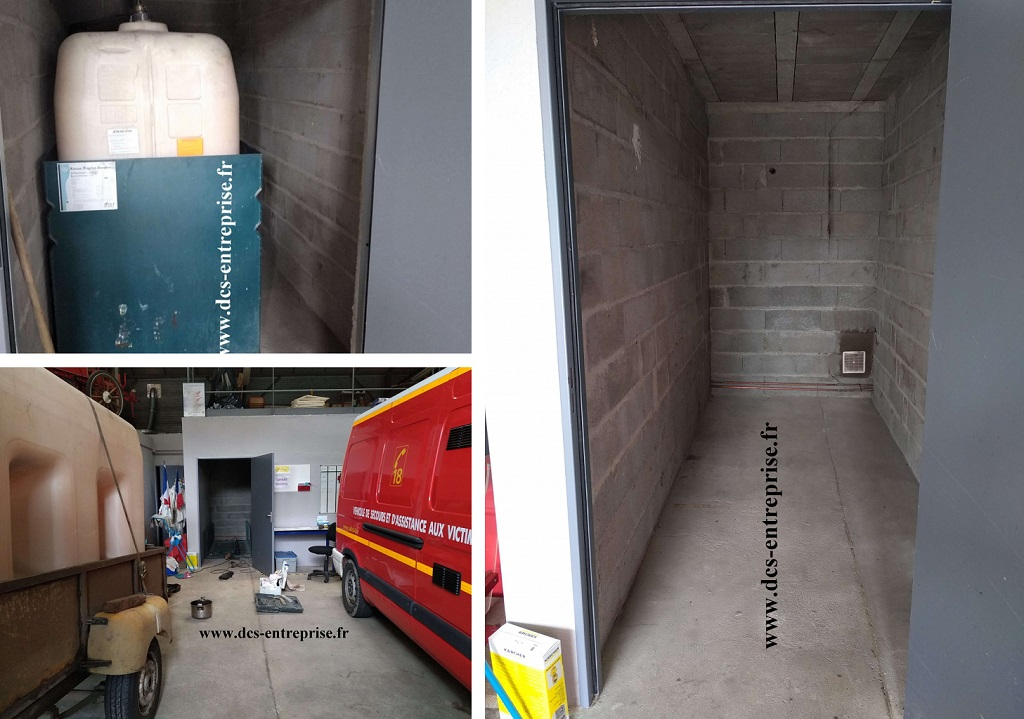 Consultez la chantier : evacuation d'une cuve pvc avec son bac de rétention