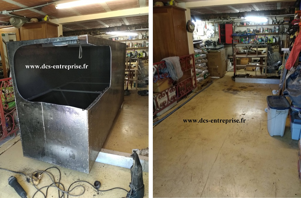 Consultez la chantier : dégazage et découpage d'une cuve fuel aérienne