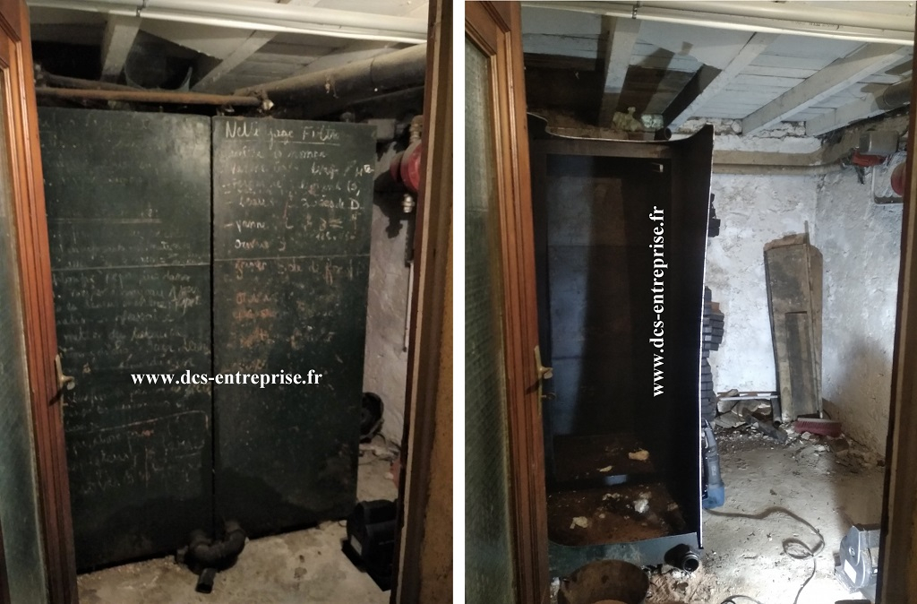 Consultez la chantier : dégazage, nettoyage puis découpage de deux cuves fioul de 1500 litres chacune