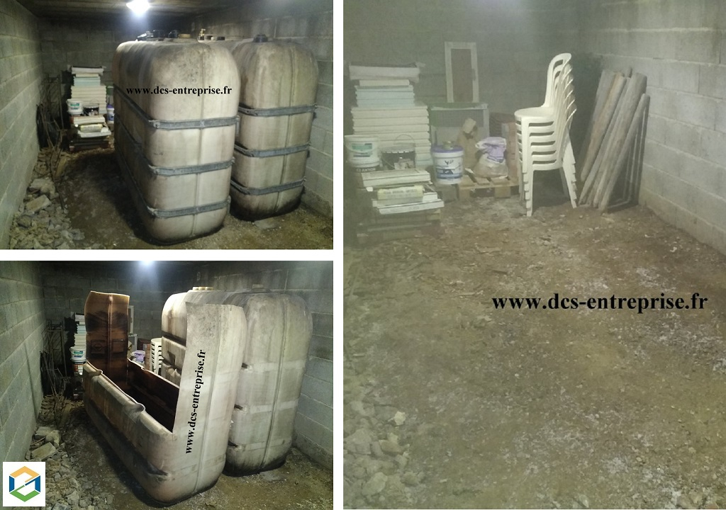 Consultez la chantier : dégazage/découpage/evacuation de deux cuves à fioul pvc