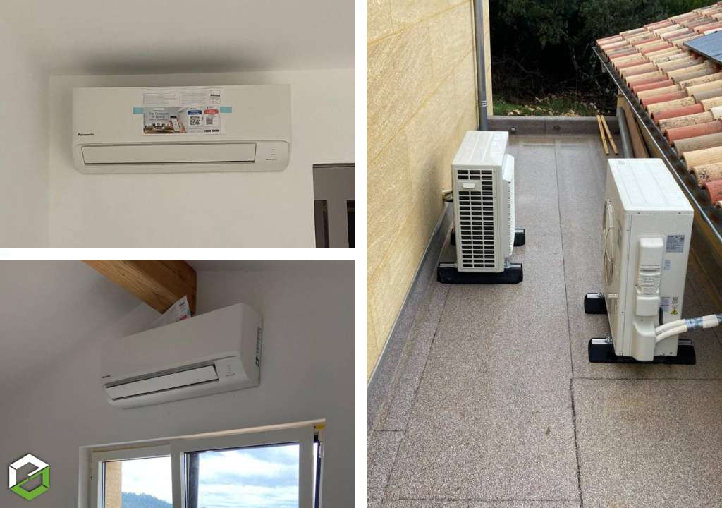 Fourniture et installation d'un TRI SPLIT PANASONIC (climatisation réversible)