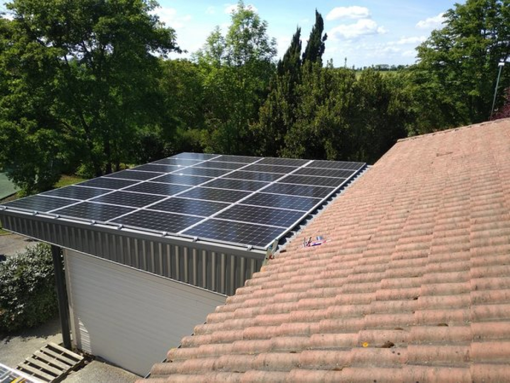 champ photovoltaïque en autoconsommation 8kwc