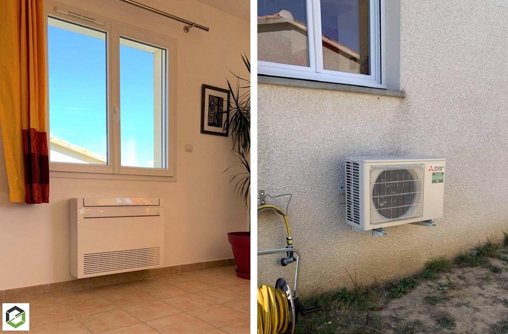 installation d'une climatisation réversible (pac air/air) - entreprise rge qualipac