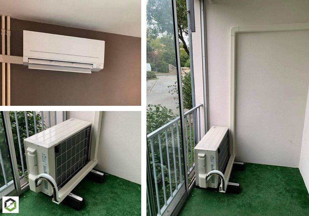 Consultez la chantier : installation d'une climatisation réversible (pac air/air) - entreprise rge qualipac