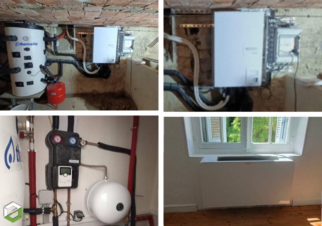 Installation de ventilo convecteurs avec une pompe à chaleur Air/Eau et SSC-Vaucluse (84)