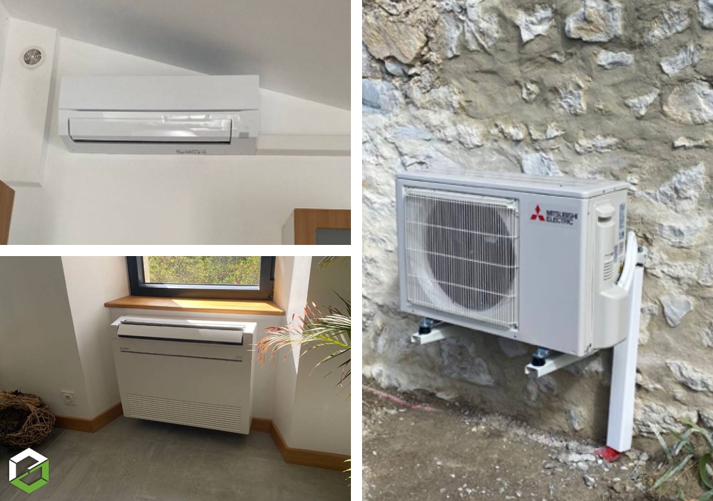 Pompe à Chaleur Mitsubishi SUPER CHAUFFAGE  Air/Air par RGE Qualipac Drôme-Drôme (26)