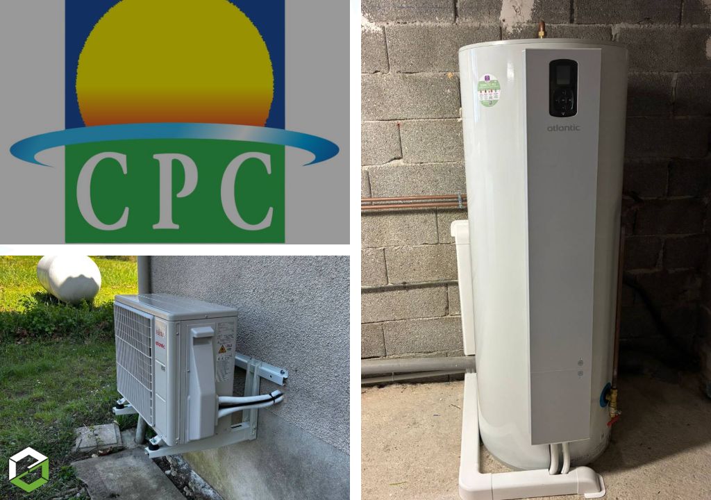Installation d'un chauffe-eau thermodynamique ATLANTIC CALYPSO SPLIT INVERTER 270L -Drôme (26)
