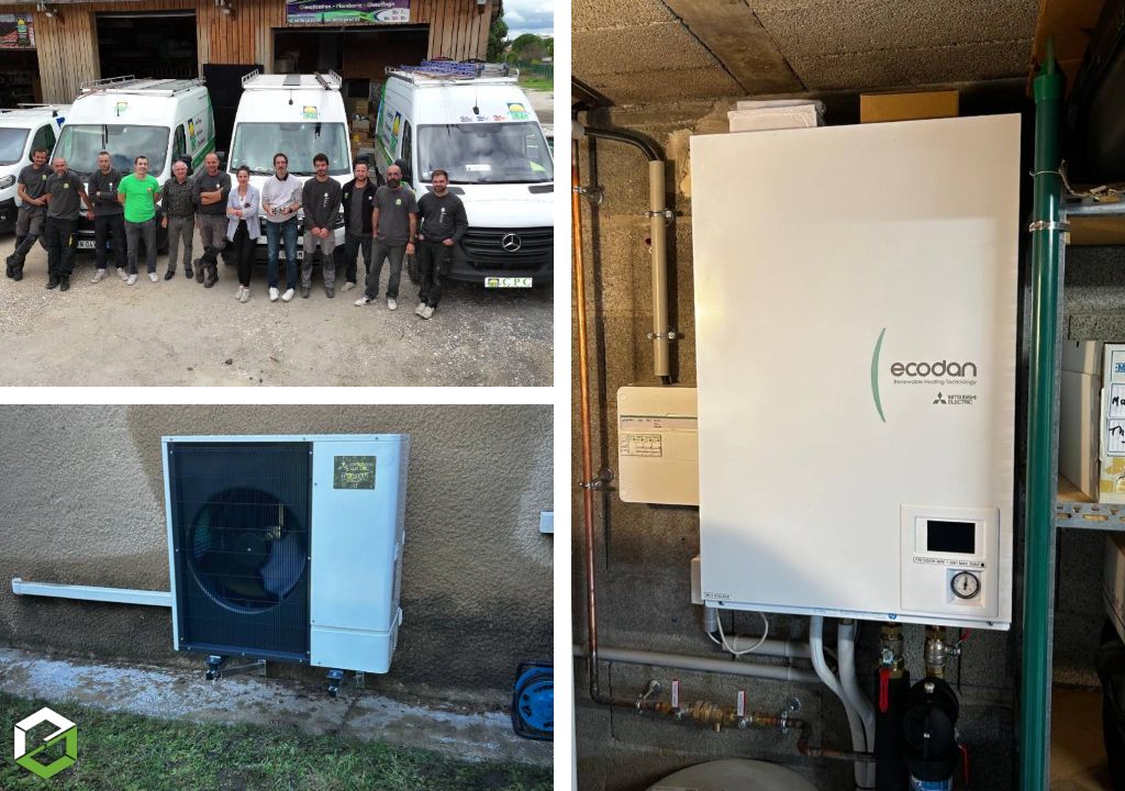 Installateur de pompe à chaleur air/eau Mitsubishi reconnu RGE QUALIPAC