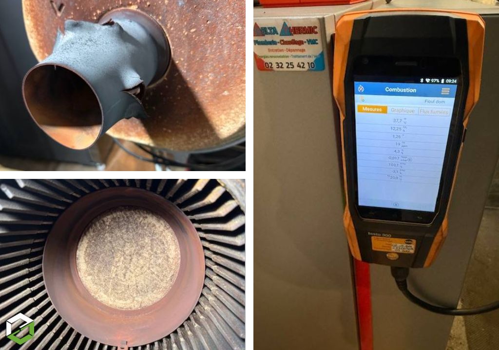 Entretien d'une chaudière Fioul à condensation Viessmann Vitodens 300-C 