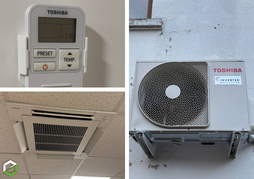 Pose d'une climatisation réversible TOSHIBA - RGE QUALIPAC