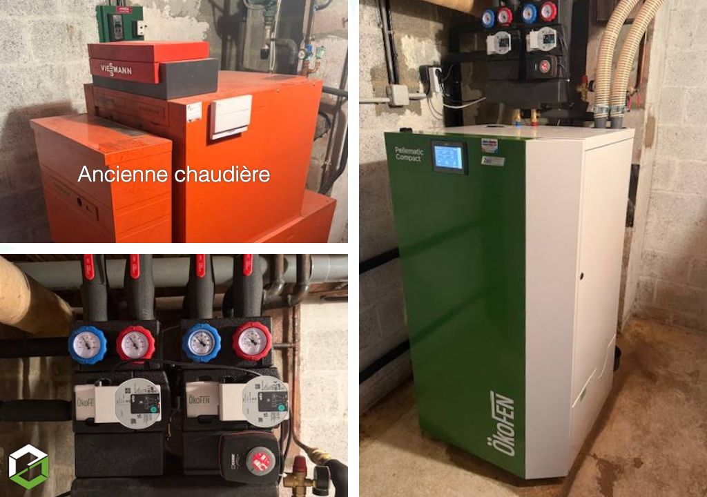 Chaudière à Granulés de bois Ökofen Zéro Flamme - RGE QUALIBOIS - 76 / 27 Eure / Seine Maritime