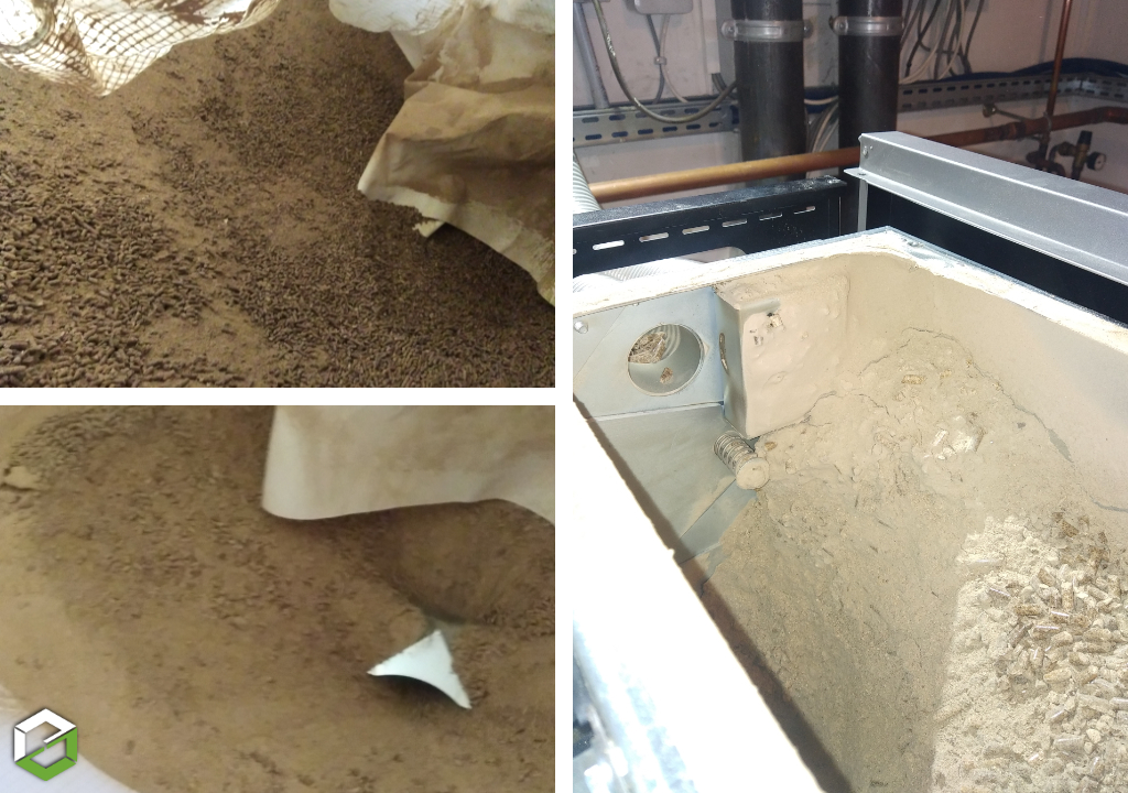 Vidange et nettoyage d'un silo à granulés de bois