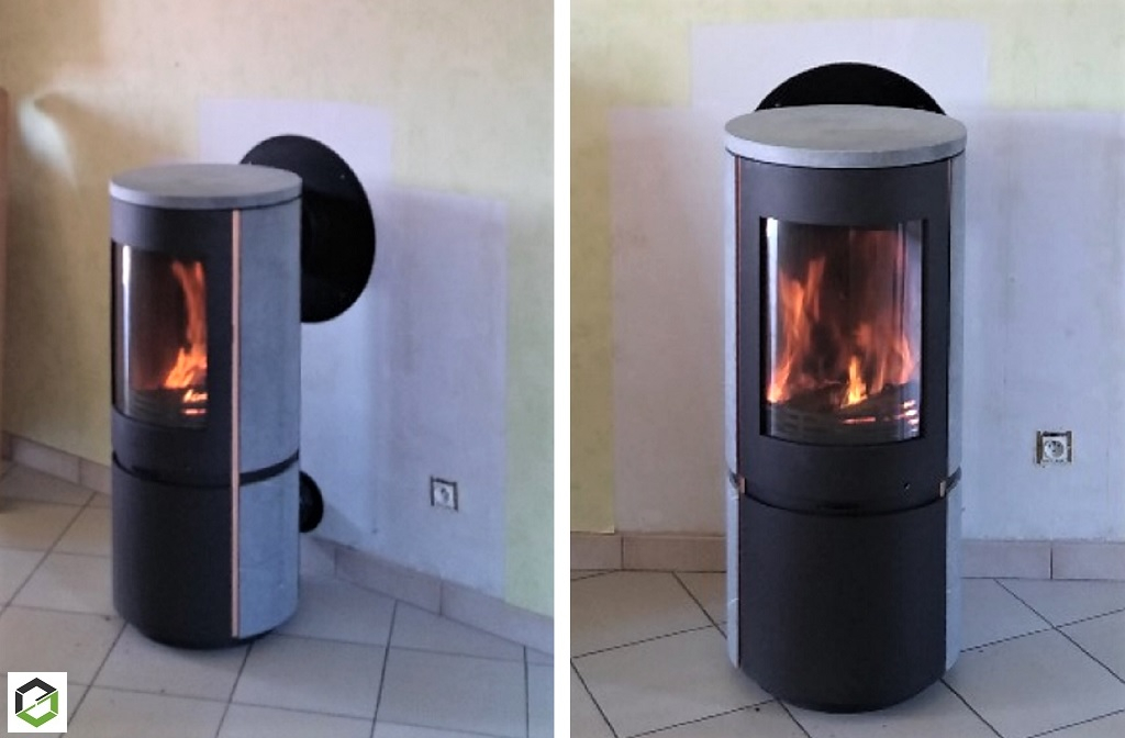 Consultez la chantier : installation poêle à bois heta scan line sl8 tpo