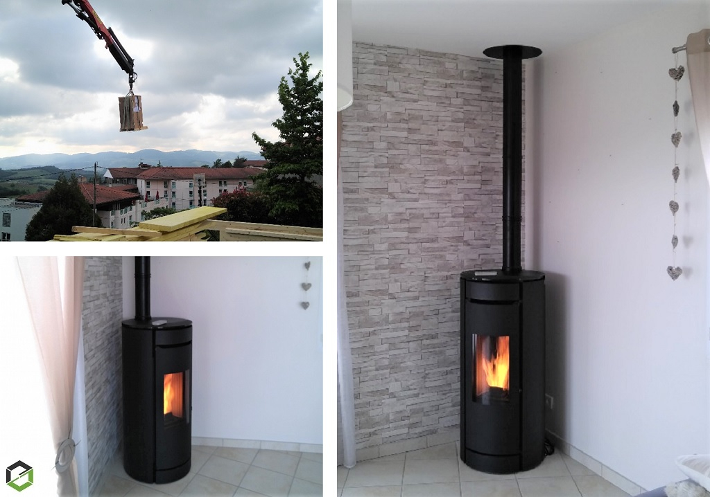 Installation Poêle À Granulés Jolly Mec, Botero 2 Advanced - Rhône (69) À  Saint-Laurent-De-Chamousset