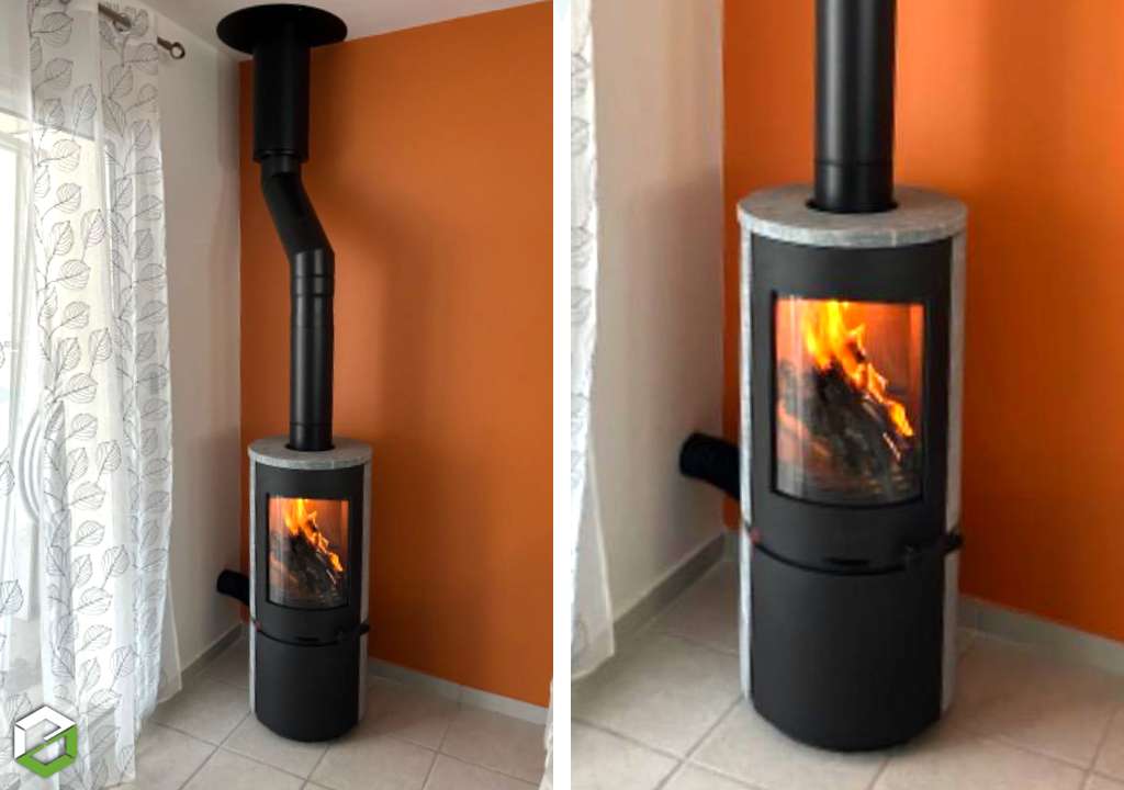 Consultez la chantier : installation d'un poêle à bois heta scan line 8 tpo - rge qualibois