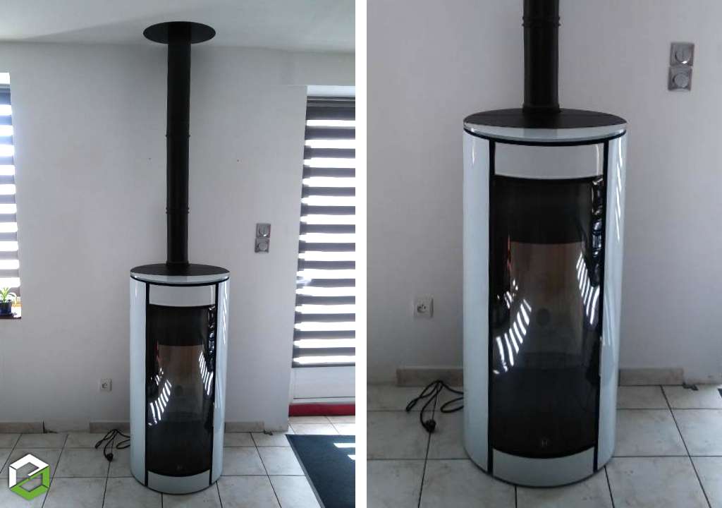 Consultez la chantier : installation d'un poele à granulés de bois botero 2 - entreprise rge qualibois