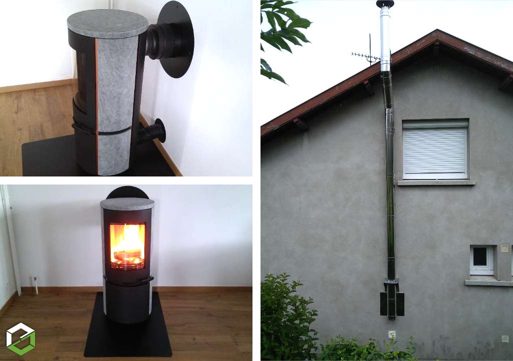 Consultez la chantier : installation d'un poêle à bois heta scan line 8 tpo - entreprise rge qualibois