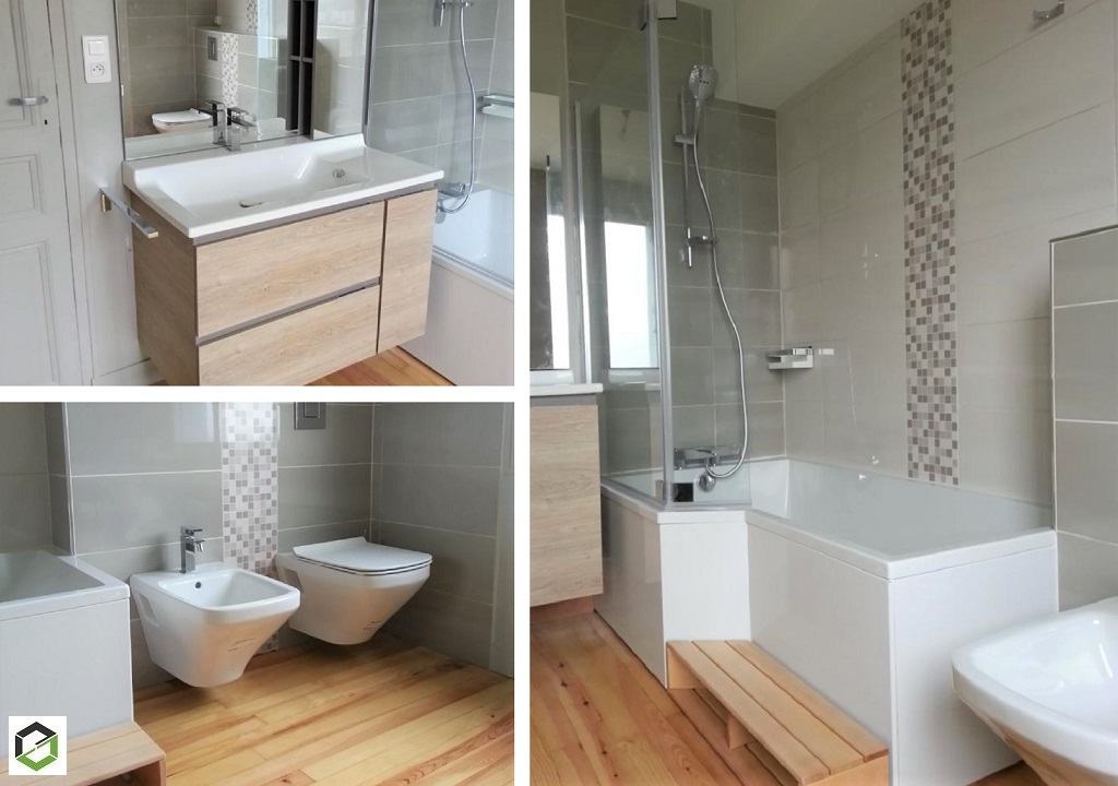 Consultez la chantier : création d'une salle de bain 