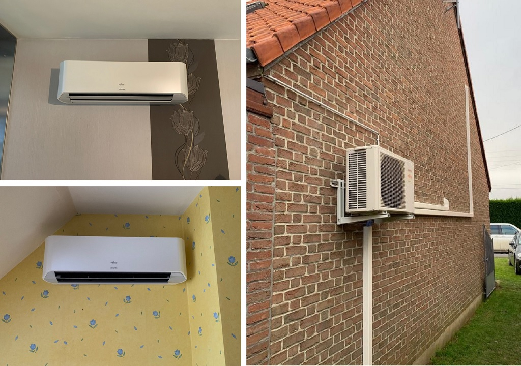 Installation d'une climatisation réversible de marque ALTLANTIC de type LMCE