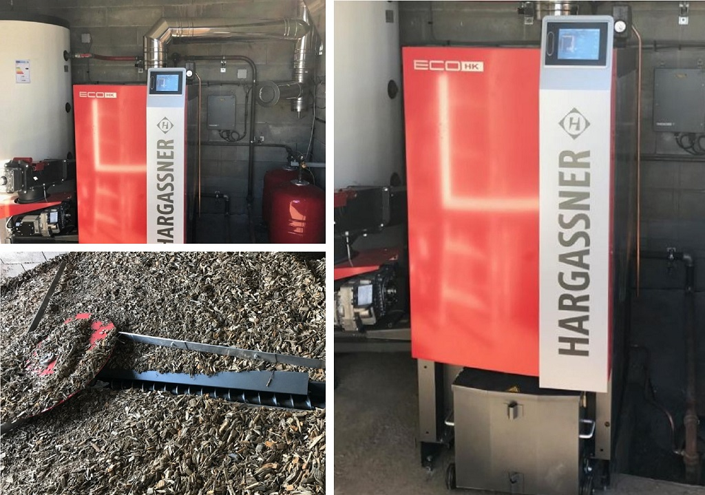 Consultez la chantier : installation d'une chaudière bois déchiqueté de marque hargassner type eco hk 35
