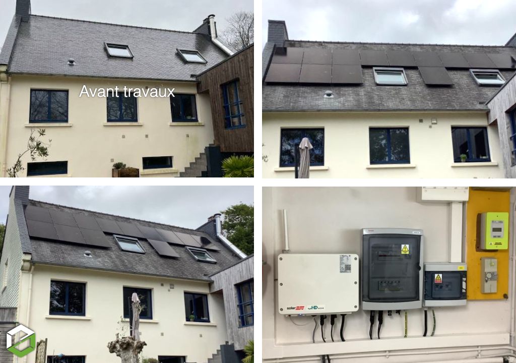 Panneaux solaires photovoltaïques en autoconsommation avec revente de surplus, installateur QualiPV RGE