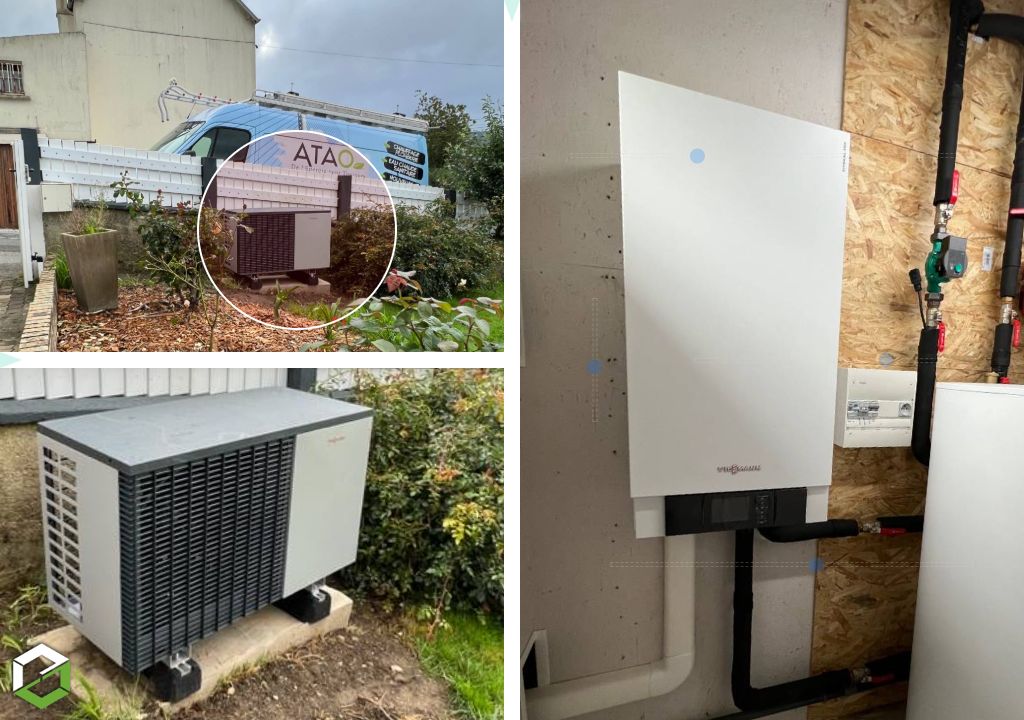 Pompe à chaleur Viessmann en remplacement d'une chaudière fioul