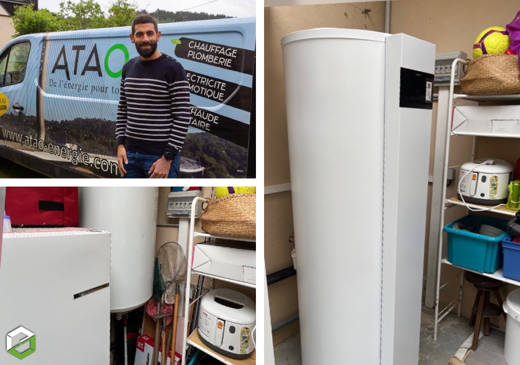 INSTALLATION D’UN BALLON D’EAU CHAUDE THERMODYNAMIQUE AU RELECQ-KERHUON 