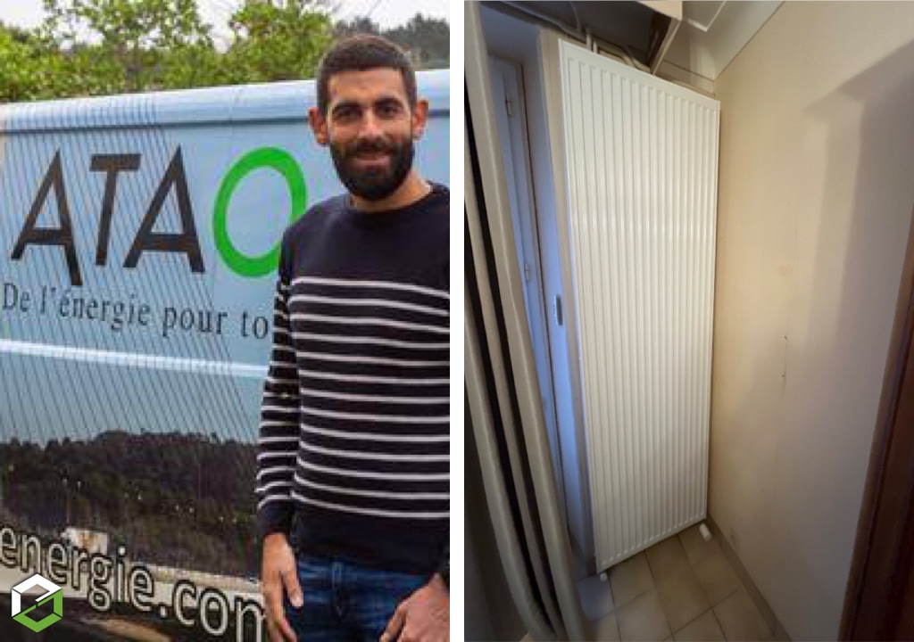 Remplacement d'un radiateur dans une habitation du Relecq-Kerhuon ( Près de Brest) 