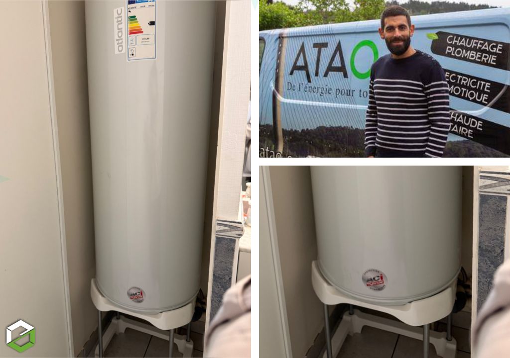Remplacement du ballon d’eau chaude-Atlantic 