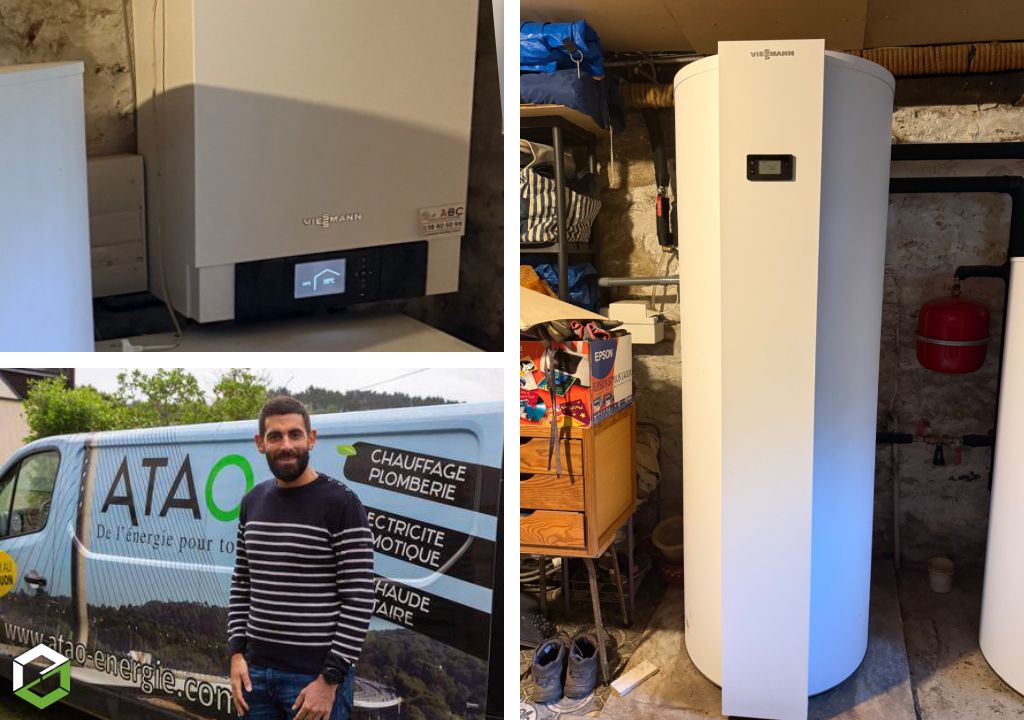 Installation pompe à chaleur Air/Eau Viessmann 
