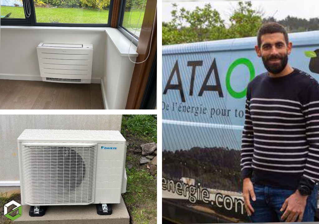 Installation d’une pompe à chaleur air/air Daikin 
