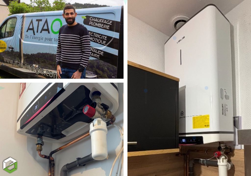 Remplacement ballon d'eau chaude par modèle extra-plat