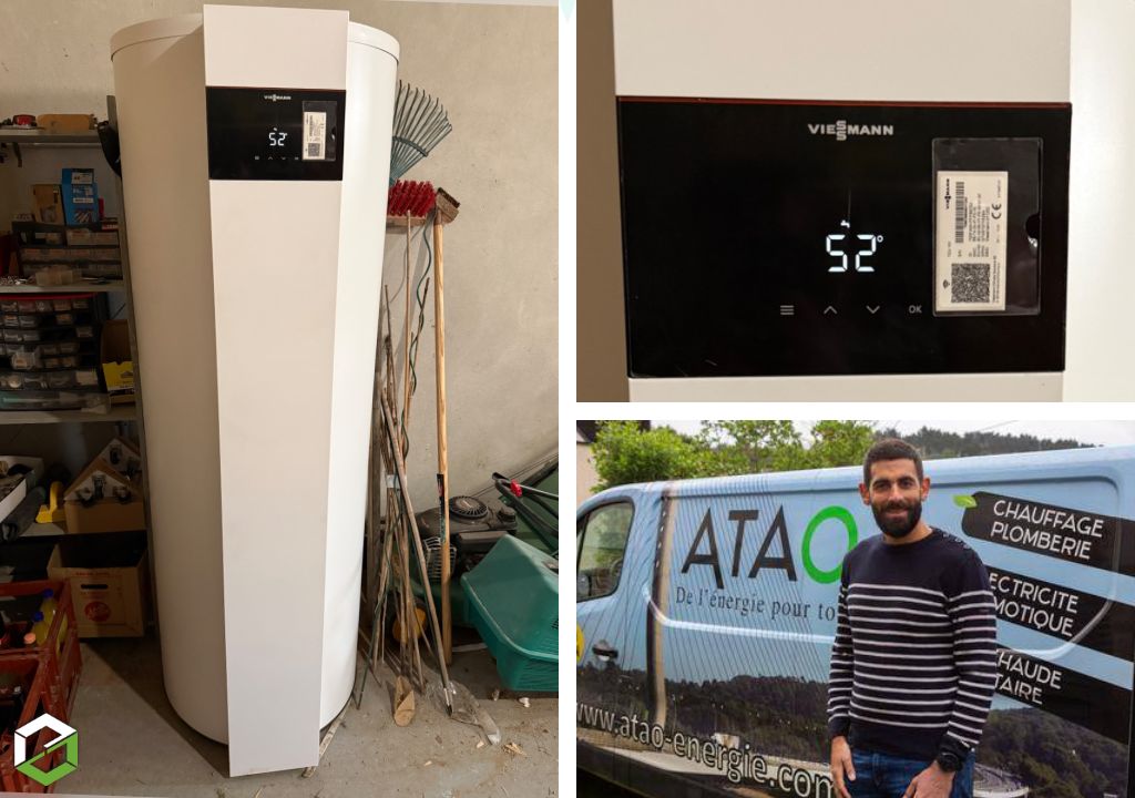 Ets Atao Energie : Installation chauffe eau thermodynamique Viessmann
