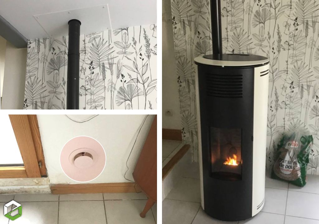 Ets Atao Energie : Installation d'un poêle à granulés MCZ par un installateur Qualibois