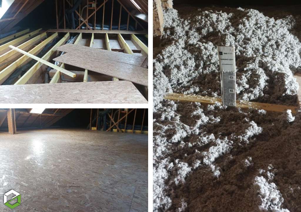 Consultez la chantier : isolation et création d'un plancher dans les combles - artisan rge 