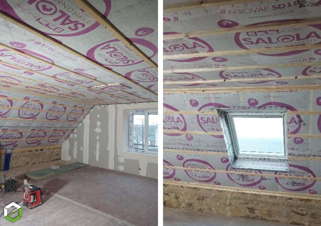 Isolation plafond et rampant - Artisan RGE