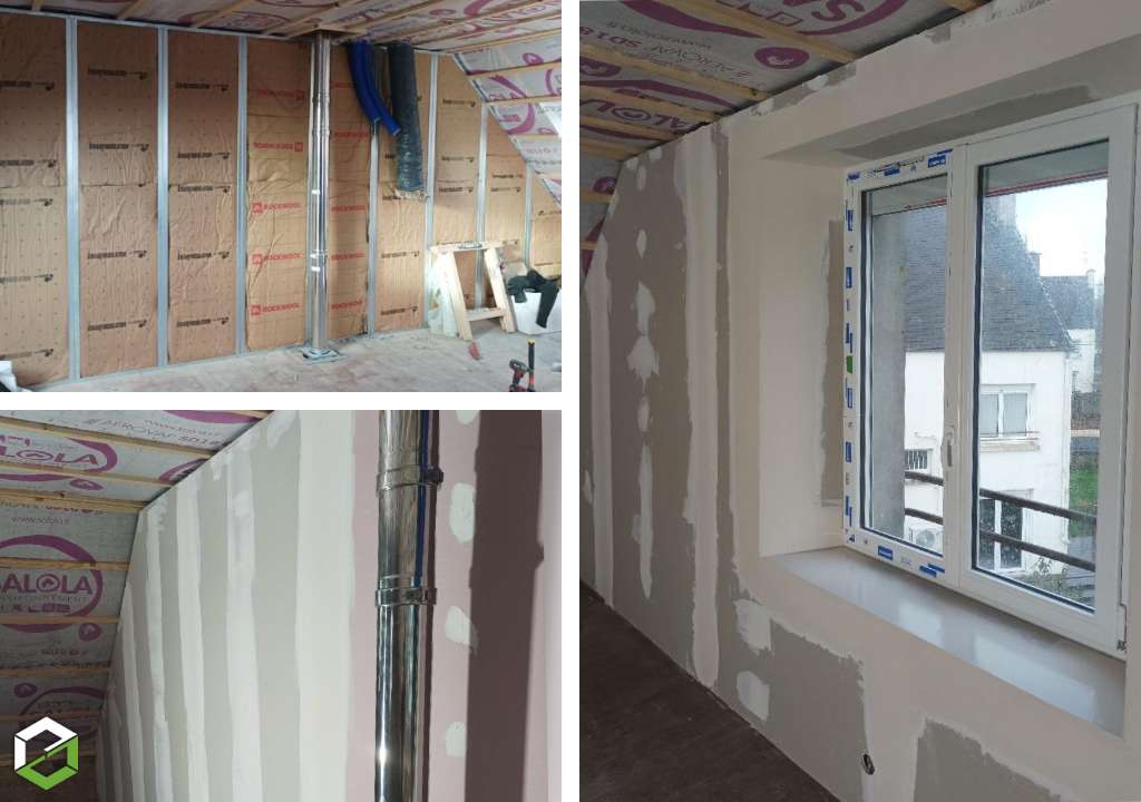 Consultez la chantier : isolation de murs intérieur - artisan rge