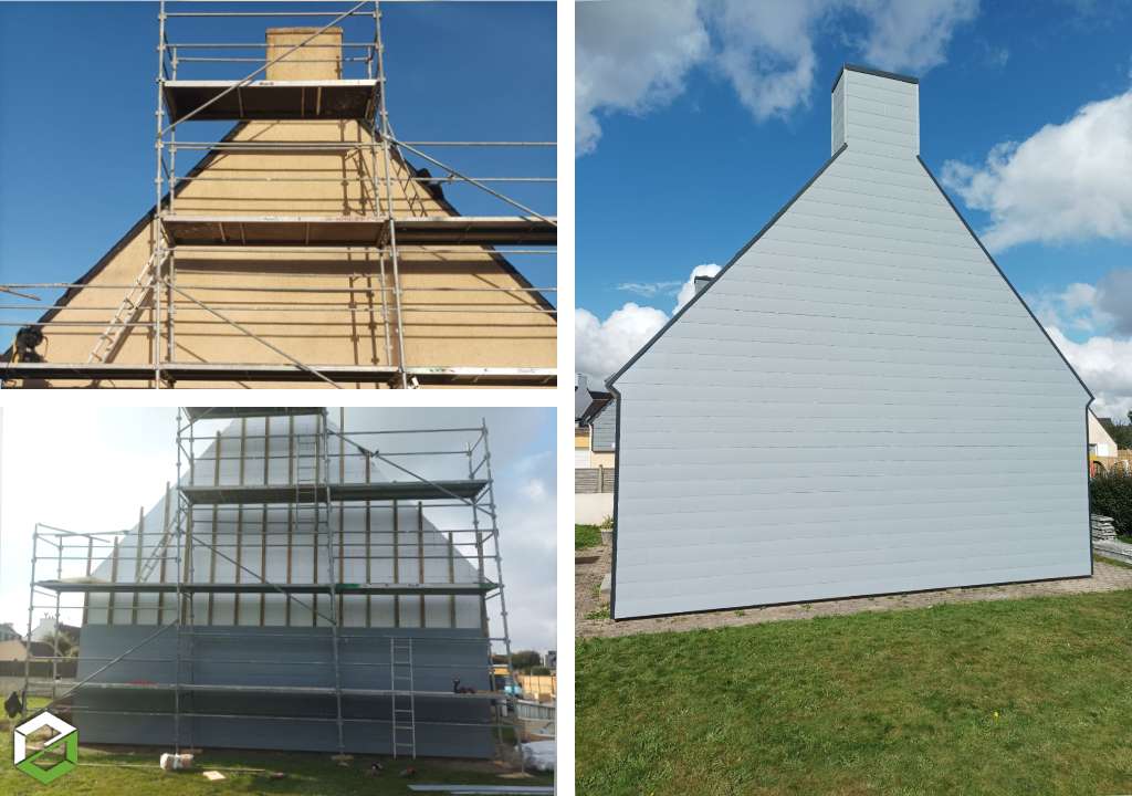 Artisan RGE - Réalisation d'un bardage en PVC 