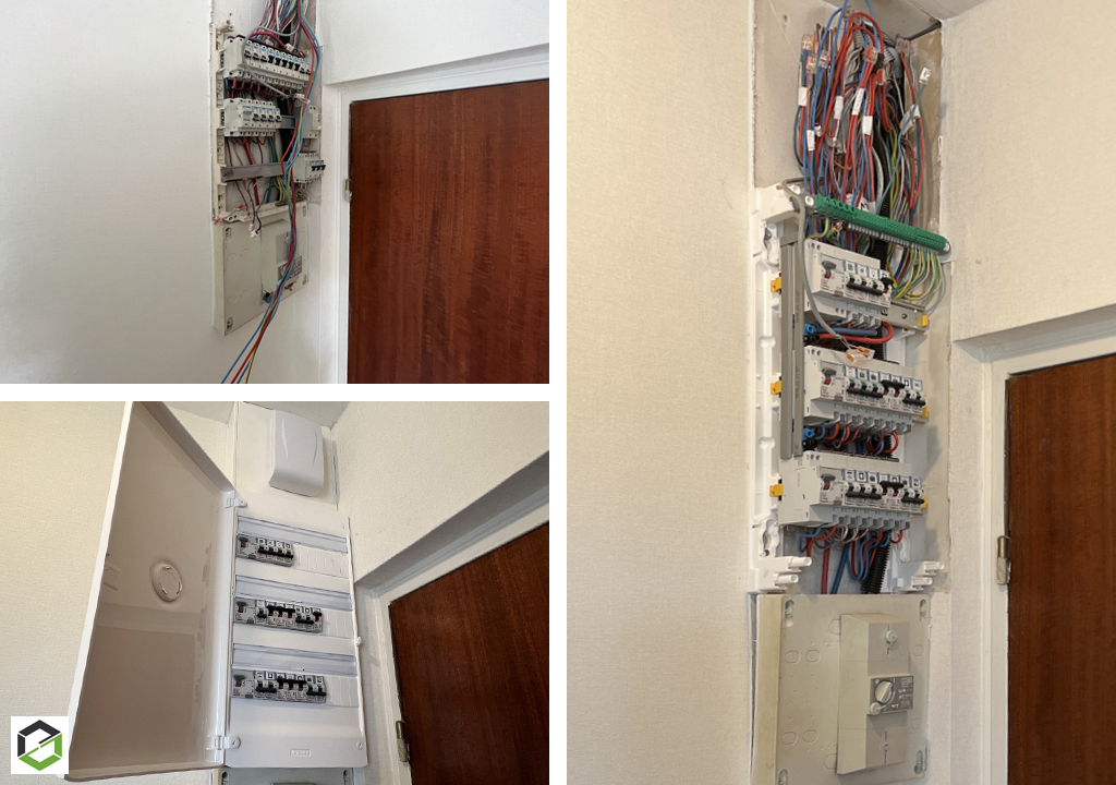 Consultez la chantier : remplacement de tableau électrique 