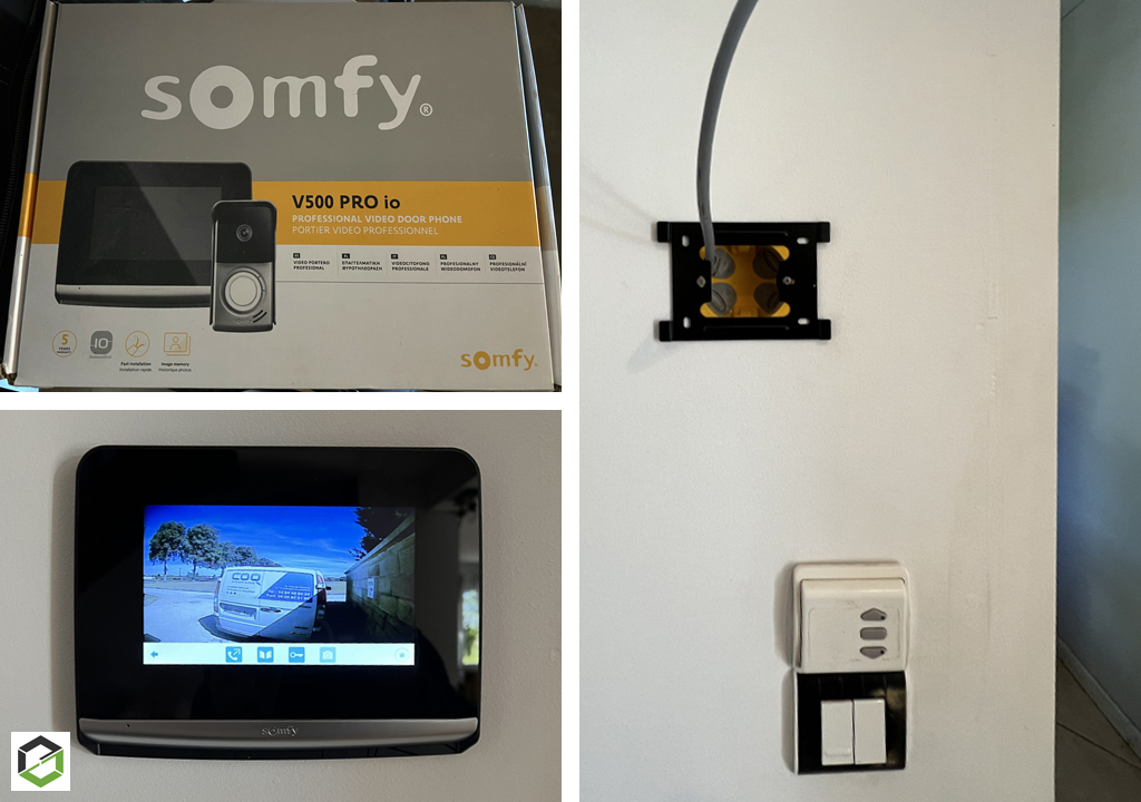 Consultez la chantier : installation d’un visiophone somfy