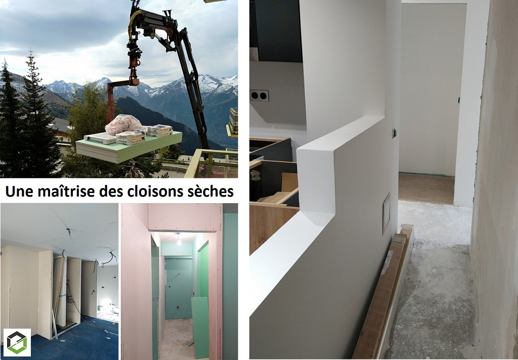 Consultez la chantier : rénovation de deux appartements à l'alpe d'huez