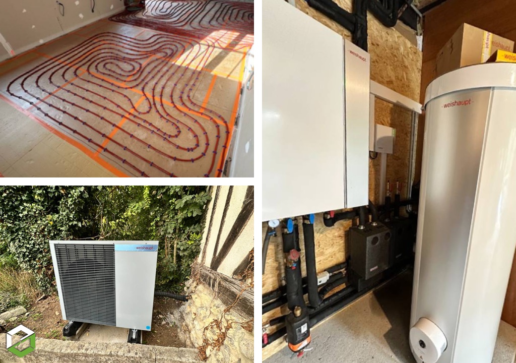 Installation de chauffage central avec PAC air/eau-Calvados (14)