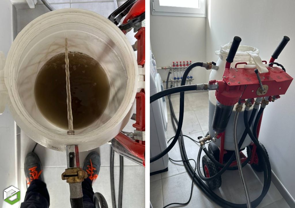 Désembouage d'un plancher chauffant et protection Coroxyl par un chauffagiste RGE-Calvados (14)